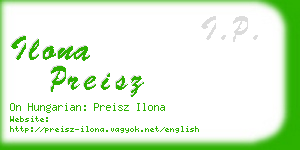 ilona preisz business card